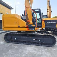 LiuGong 913F 13 Ton Excavator Crawler, Excavator Hidrolik Bertenaga, Mesin Pemindah Tanah untuk Konstruksi
