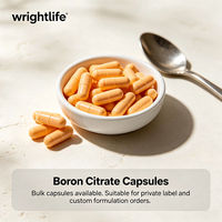 Capsules de citrate de bore 450 mg, complément alimentaire à marque privée pour adultes