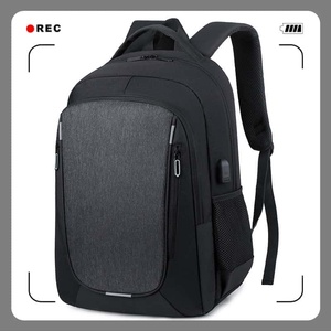Unisex Fashion Commuting <b>Computer</b> Backpack Large Capacity Oxford Material Waterproof Portable Zipper Hasp Closure Solid Color - Product Image 1
