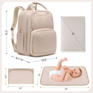 Sac à dos de voyage pour bébé extra large personnalisé sac à couches sac à dos pour 2 enfants - Product Image 4