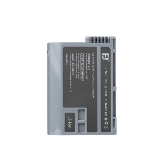FB EN-EL15 Camera Battery Type-c Direct Charge 2400mAh Suitable for Nikon Z7II Z6II Z5 DSLR Digital Camera D7500 D720 D850