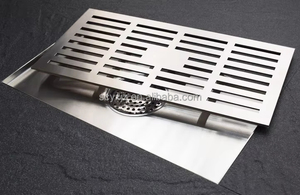 La copertura quadrata dello scarico del pavimento dell'acciaio inossidabile di Design moderno 20-30cm ha ingrandito la dimensione per uso interno dell'hotel della cucina del cortile - Product Image 2