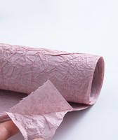 Bahan Kemasan Toko Bunga Kertas Berpola Batu Lipit Dua Lapis Buatan Tangan - Tekstur DIY - Kemasan Bunga Mewah