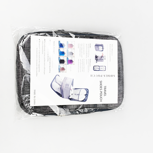 Commercio all'ingrosso personalizzato Logo in poliestere scarpe <span class=keywords><strong>da</strong></span> <span class=keywords><strong>viaggio</strong></span> Organizer impermeabile scarpe di stoccaggio con cerniera - Product Image 6