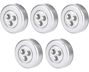 Modern <b>Mini</b> Round 3 <b>LED</b> Push Tap Stick Touch up Home Cabinet <b>Light</b> - Product Image 1