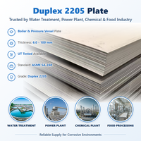 DIN 17440 1.4462 Duplex 2205 Plaque de gros calibre 10mm-50mm pour les usines de traitement chimique industrielles