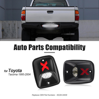 Feux arrière LED rouges de style X pour Toyota Tacoma 1995-2004, ensemble de 2 lampes de plaque d'immatriculation