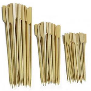 Tre dùng một lần dao kéo kích thước 7/9/12/15/18/21/25/30cm màu xanh lá cây tre teppo xiên mái chèo Picks xiên cho cocktail tăm xỉa răng - Product Image 2