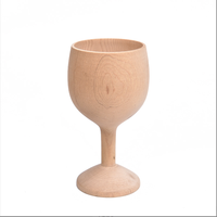 Coupe à vin rouge en bois écologique à succès, coupe à champagne portable