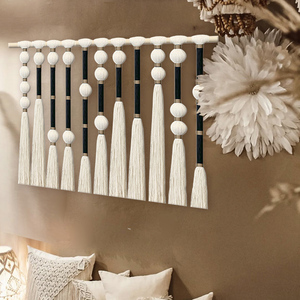 Thủ công Boho độc đáo trên giường nghệ thuật trang trí tấm thảm <span class=keywords><strong>macrame</strong></span> treo tường trang trí nghệ thuật treo tường cho phòng khách phòng ngủ - Product Image 3