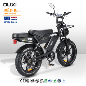 จักรยานไฟฟ้า OUXI รุ่น V8 ระบบกันสะเทือนคู่ 48V 250W แบตเตอรี่ลิเธียมคู่ 60AH ยางอ้วนสไตล์วินเทจ มีสินค้าในสต็อก EU <span class=keywords><strong>NL</strong></span> - Product Image 1