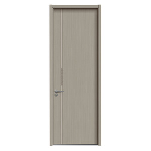 Puerta Interior Minimalista de MDF con Acabado Liso, Apertura Manual, Aislamiento Acústico para Dormitorio - Product Image 2