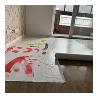 Feuille de feutre adhésive blanche pour peintre, film de protection temporaire pour sol, design chinois, imperméable et écologique