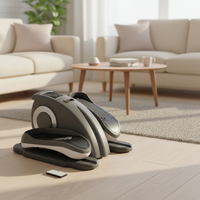 Mini stepper électrique sous le bureau avec pédales antidérapantes pour la maison, la salle de sport, la fonction cardiorespiratoire, le renforcement physique et l'exercice.