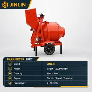 Mezcladora de Cemento Móvil JINLIN 14M/H |   Mezcladora de Cemento y Hormigón Duradera de Alta Capacidad JZC350 - Product Image 2