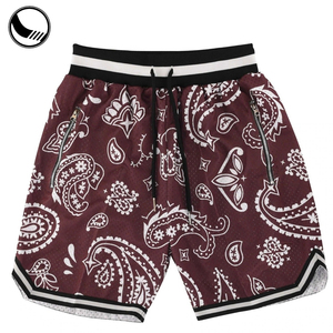 Có thể đảo ngược throwback lưới chất lượng cao người đàn ông của quần áo biểu tượng tùy chỉnh thêu cổ điển vải to sợi t Áo sơ mi và quần short bóng rổ - Product Image 6