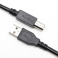 Kabel Printer Sudut Kanan 6FT 1 8M USB2 0 A Colokan Jantan Ke Sudut Kanan Kabel USB B Jantan
