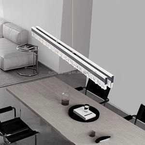 Lampadario di Alta Qualità da 47 Pollici, 110V-265V 120W, Moderno Lussuoso Lampadario Lineare LED Tricolore, Costruzione in Alluminio, Garanzia di 3 Anni - Product Image 6