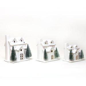 <span class=keywords><strong>Casa</strong></span> de pueblo nevado, <span class=keywords><strong>casa</strong></span> de porcelana con batería clásica, iluminación - Product Image 2