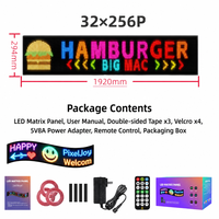 Grand écran LED flexible commercial, étanche IP65, panneau d'affichage défilant RGB pour la publicité en vitrine de magasin, bar ou commerce
