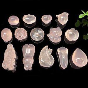Cisne <span class=keywords><strong>de</strong></span> piedra natural tallado cristales curativos Corazón <span class=keywords><strong>de</strong></span> <span class=keywords><strong>cuarzo</strong></span> rosa favores <span class=keywords><strong>de</strong></span> la boda recuerdo joyería <span class=keywords><strong>de</strong></span> cristal - Product Image 6