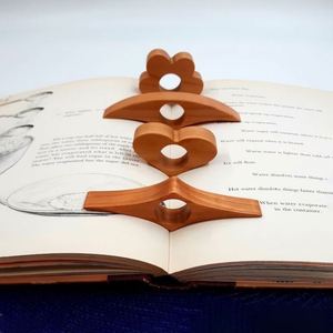 One Hand Reading Thumb <b>Bookmark</b> Book Page Holder Book Lovers Book Wooden Thumb Page Holder Reading Finger Ring Page Holder - Product Image 4