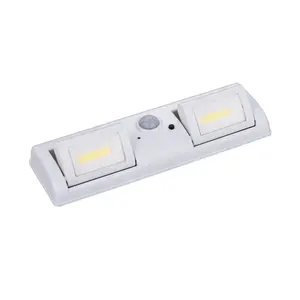 Sensor de luz Led Pir para armario, funciona con batería, interruptor automático debajo de la iluminación del armario, luz nocturna activada por movimiento inalámbrico Led
