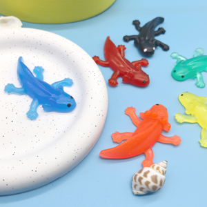 30 pz/borsa all'ingrosso TPR gomma elasticizzato Salamandrid giocattoli Lassic divertenti Capsule giocattoli per bambini Custom distributori automatici di tritone promozionale - Product Image 3