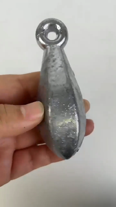 Accesorios de 1/2/3/4/5/6/8/10/12/16 onzas, venta al por mayor, gota de plomo en forma de <span class=keywords><strong>bolos</strong></span>, peso de gota de pesca con anillo, gota de plomo para pesca en el mar - Product Image 6