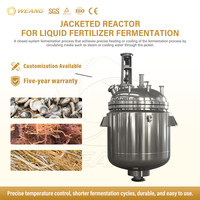 Cuve de Réaction Industrielle à Double Enveloppe 500L-20000L, Mélangeur, Réservoir de Fermentation pour Engrais Liquide, Réacteur en Acier Inoxydable