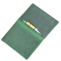 Portefeuille de voyage multifonction en cuir véritable Crazy Horse vintage personnalisé pour passeport et cartes d'identité, pliable, idéal comme cadeau