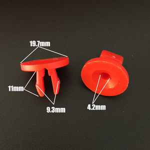Ford <b>Car</b> Light Mount K28 Red Plastic <b>Clip</b> Fastener For Vehicle Trim Panel Installation - Product Image 2