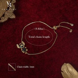 FB0302 caténaire à main la petite fille Stich cadeaux & bijoux pour femmes joli Bracelet réglable 18 K Bracelets de mode - Product Image 6