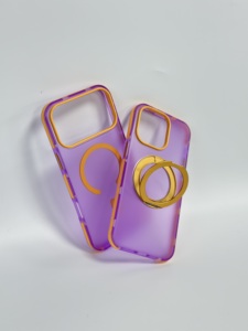 B510 Transparent Magnetic Mobile <b>Phone</b> Cases for iPhone 17 Pro Max Wireless <b>Charging</b> Anti Slip Frame Shockproof Cover - Product Image 4