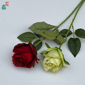 ดอกกุหลาบประดิษฐ์จากผ้าไหม ทำด้วยมือ สไตล์ธรรมชาติ ตกแต่งบ้าน - Product Image 3