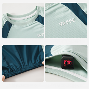 Vêtements d'été pour bébés garçons Guai, 0-3 ans, shorts à manches courtes, 2 pièces, tenue décontractée pour le sport en plein air, vêtements doux et respirants pour tout-petits - Product Image 6