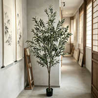 Nouvelle conception de décoration de mariage, arbres artificiels, faux bonsaïs d'olivier en pot, décoration de baby shower, arrangements floraux d'intérieur et d'extérieur