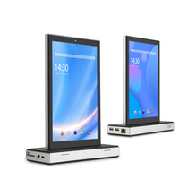 Tablet Kios Desktop Bisnis Layar Ganda Baru 10.1 Inci Android 13 untuk Terminal Pemesanan Mandiri Restoran dengan RJ45
