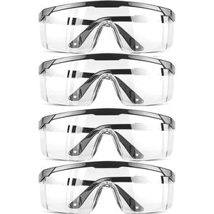 Occhiali di sicurezza top Pack 4-Pack trasparente Anti-appannamento per PC occhiali protettivi Over-Spec occhiali protettivi omologati industriali - Product Image 1