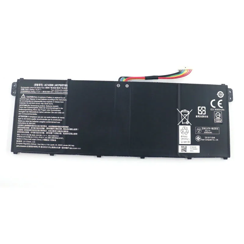 Strength Factory Laptop Battery For ACER Chromebook 15 Aspire E3 V3 ES1 R3 E5 series battery AC14B8K