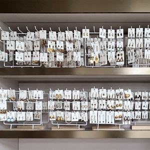 Boucles d'oreilles créoles personnalisables en acier inoxydable plaqué or 18 carats, anti-ternissement, pour femmes, vente en gros - Product Image 1