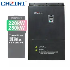 CHZIRI 220kW/250kW 380VAC 420A/470A Variable Frequency Inverter Vfd Triple Ac Inverter Frequency Converter