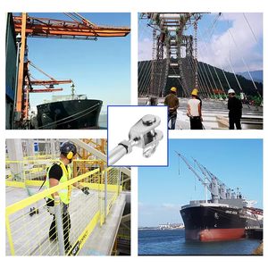 Tendeur à mâchoires en acier inoxydable à corps fermé pour une fixation durable et sécurisée de qualité marine pour bateaux et yachts, M5 M8 - Product Image 4