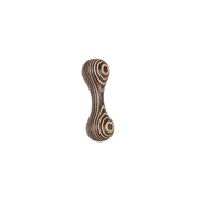 Haltère de doigt en bois de zèbre massif, petit modèle, portable, pour l'exercice quotidien et la musculation des articulations et des poignées