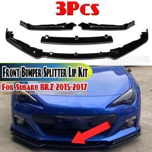 Carbon Look BRZ Lip Front Bumper <b>Splitter</b> Diffuser Lip Protector Spoiler Deflector Lips Guard for Subaru BRZ 2015 2016 2017 - Product Image 1