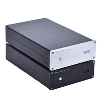 Boîtier de sortie DAC série BRZHIFI BZ1907 Modèle 1907DAC-300S-Y Châssis d'amplificateur audio élégant argent et noir 194x311x70mm