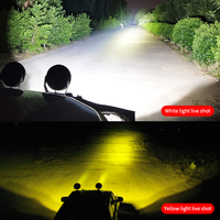Aurora 2025, Nuevas Luces LED de Conducción Blancas y Ámbar de 7 Pulgadas, 12V 24V, Alta Potencia 160W 8500LM, Impermeables, Foco LED Todoterreno 4x4
