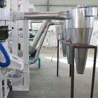 Machine Combinée de Riz Usinage Destoner, Décortiqueuse, Polisseuse et Convoyeur d'Aspiration de Balles de Riz