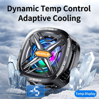 Enfriador de Teléfono Magnético Semiconductor AntarcChill de 15W, 3 Velocidades, Pantalla Digital, Ventilador RGB para Juegos y Transmisión en Vivo