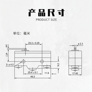 Microinterruptor Eléctrico CNTD Changde CM-1300, Acción Directa, Auto-Reiniciable, Límite de Recorrido, Circuito SPDT, Fabricado en Plástico, Máx. 220V - Product Image 1